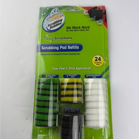 Other - Scrubbing Bubbles Sonic Scrubbers Pad Refills 24 Count Peel and Stick